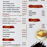 Menu Special Thon'kech Marrakech